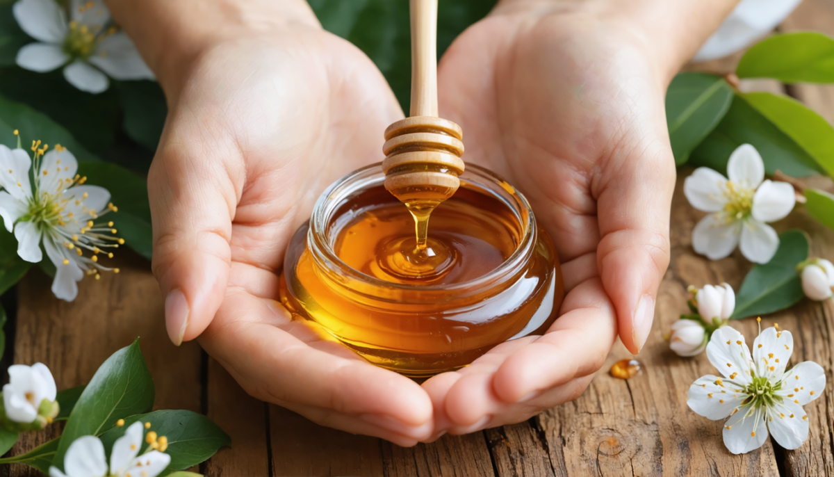 découvrez le miel de manuka, l'ingrédient naturel idéal pour réparer et protéger vos mains en douceur, offrant une hydratation intense et une barrière contre les agressions extérieures.