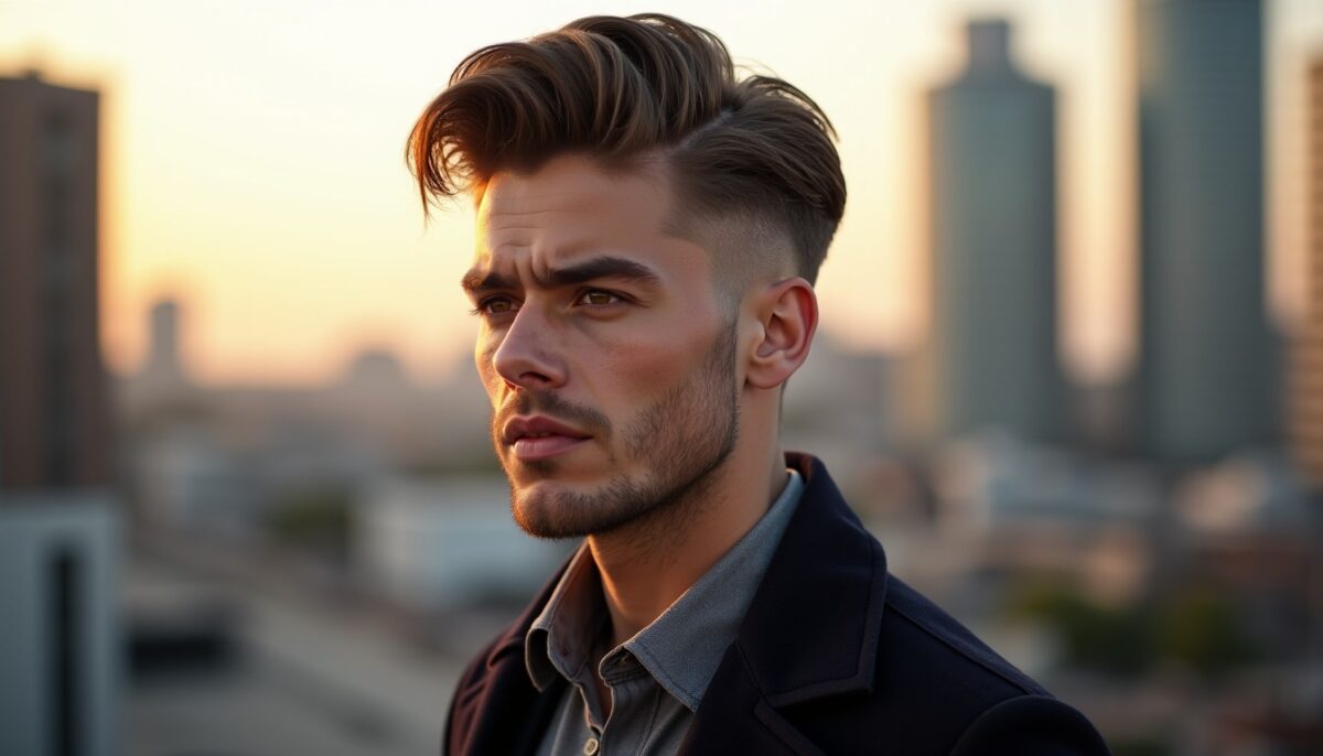 Cheveux en Avant pour Homme : L'Art du Style qui Affine et Allonge le Visage